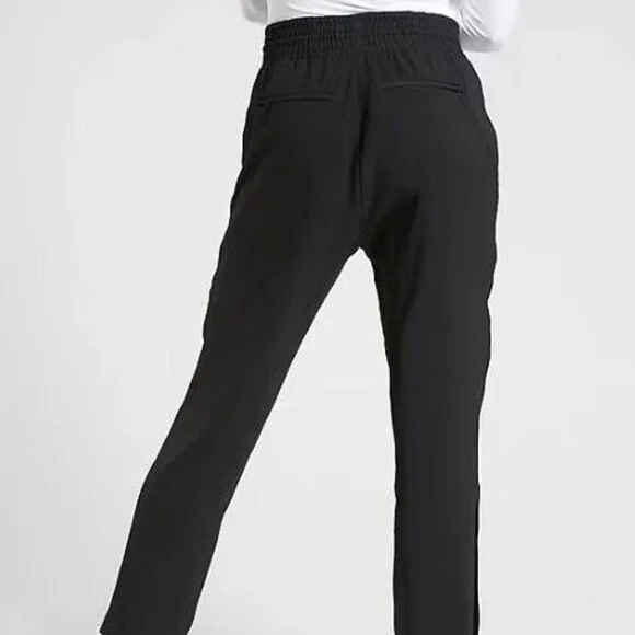 ATHLETA Metropolis Straight Leg Pant Zipper Ankle Black Size 4 - Picture 7 of 10